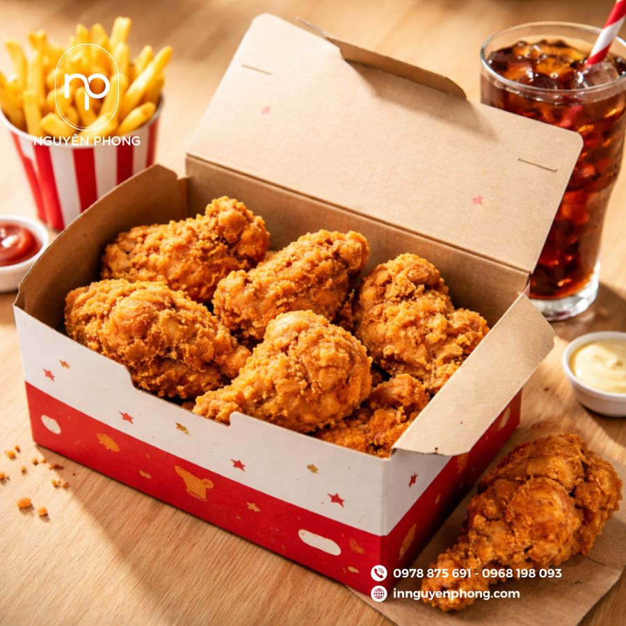 In hộp đựng gà 